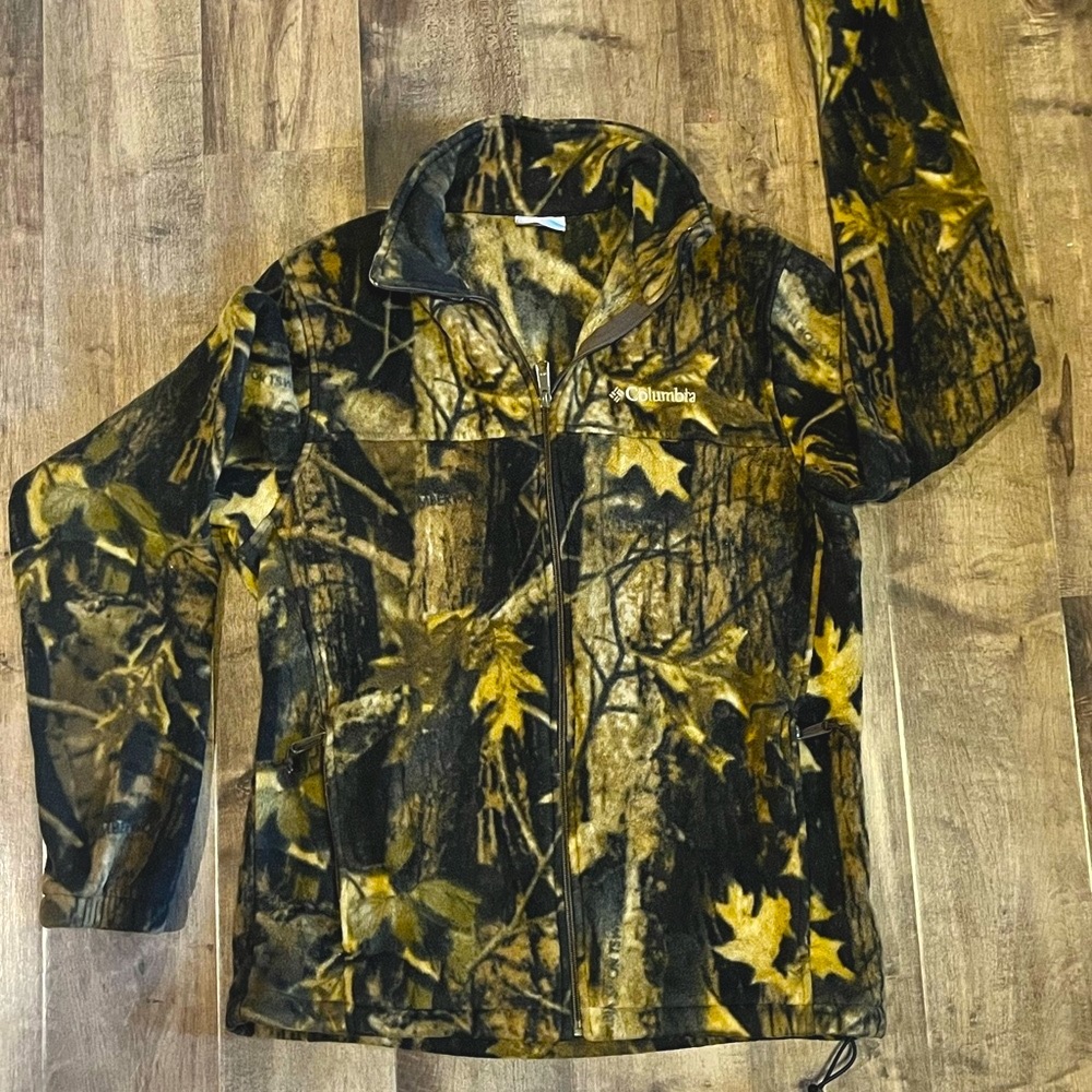 Columbia Camouflage Fleece Men’s Medium Jacket